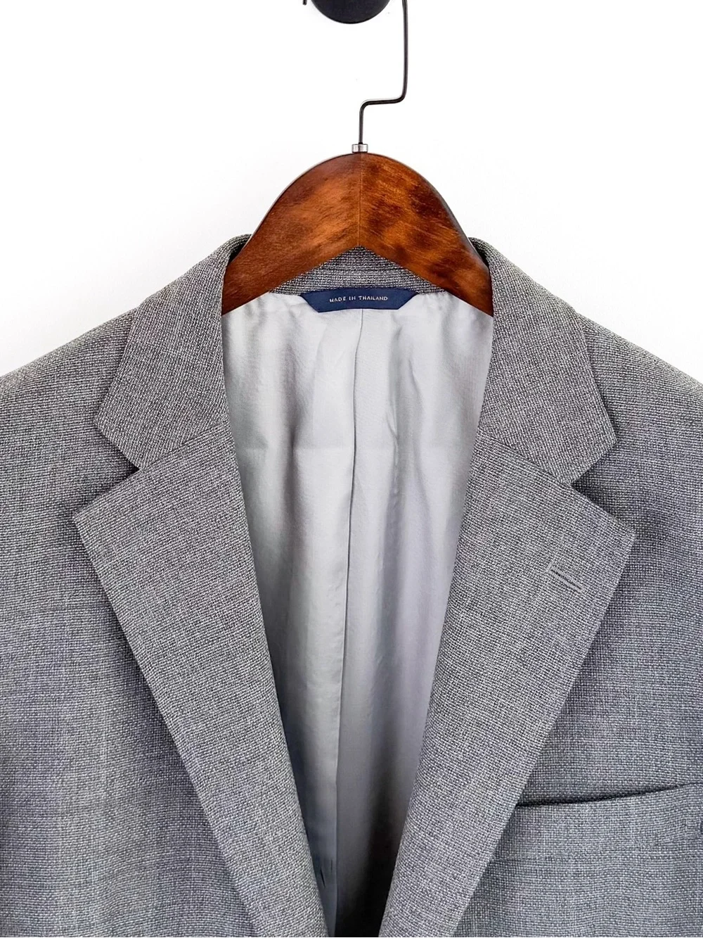 Brooks Brothers Slim Men's Gray Hopsack Blazer Italian Wool 42R Sport Coat